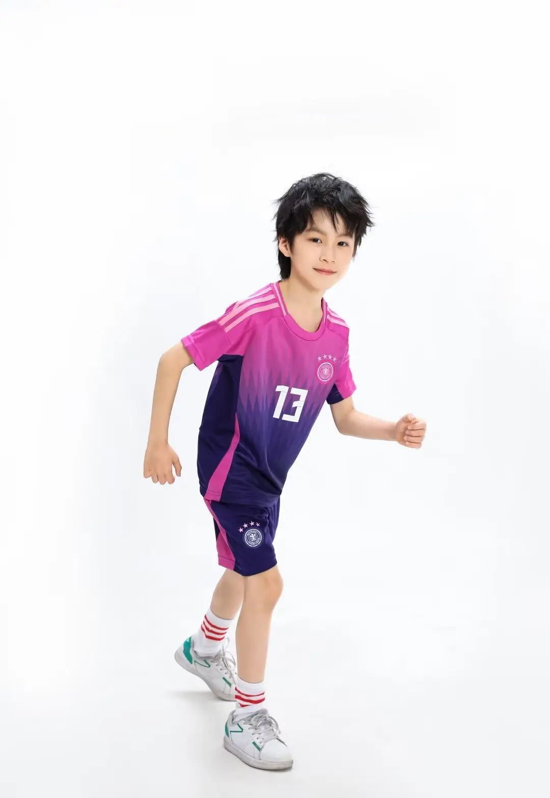 24-25 Germany away football uniform No. 13 children's jersey size 14-30 yards — feature 11