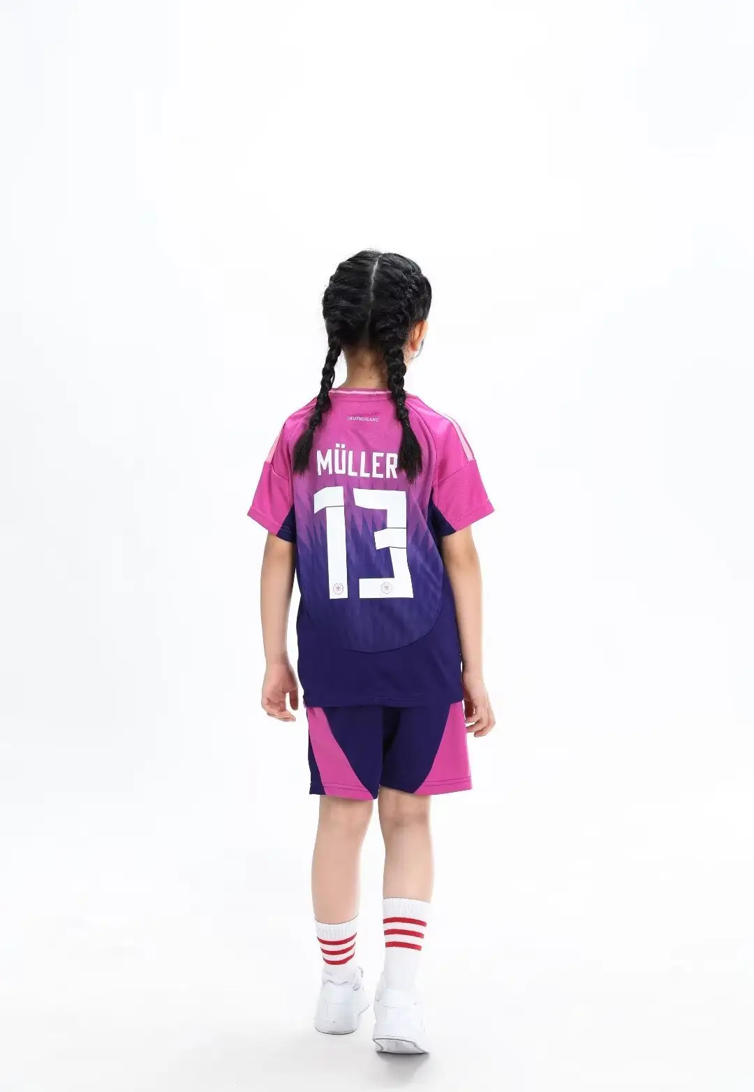 24-25 Germany away football uniform No. 13 children's jersey size 14-30 yards — feature 13