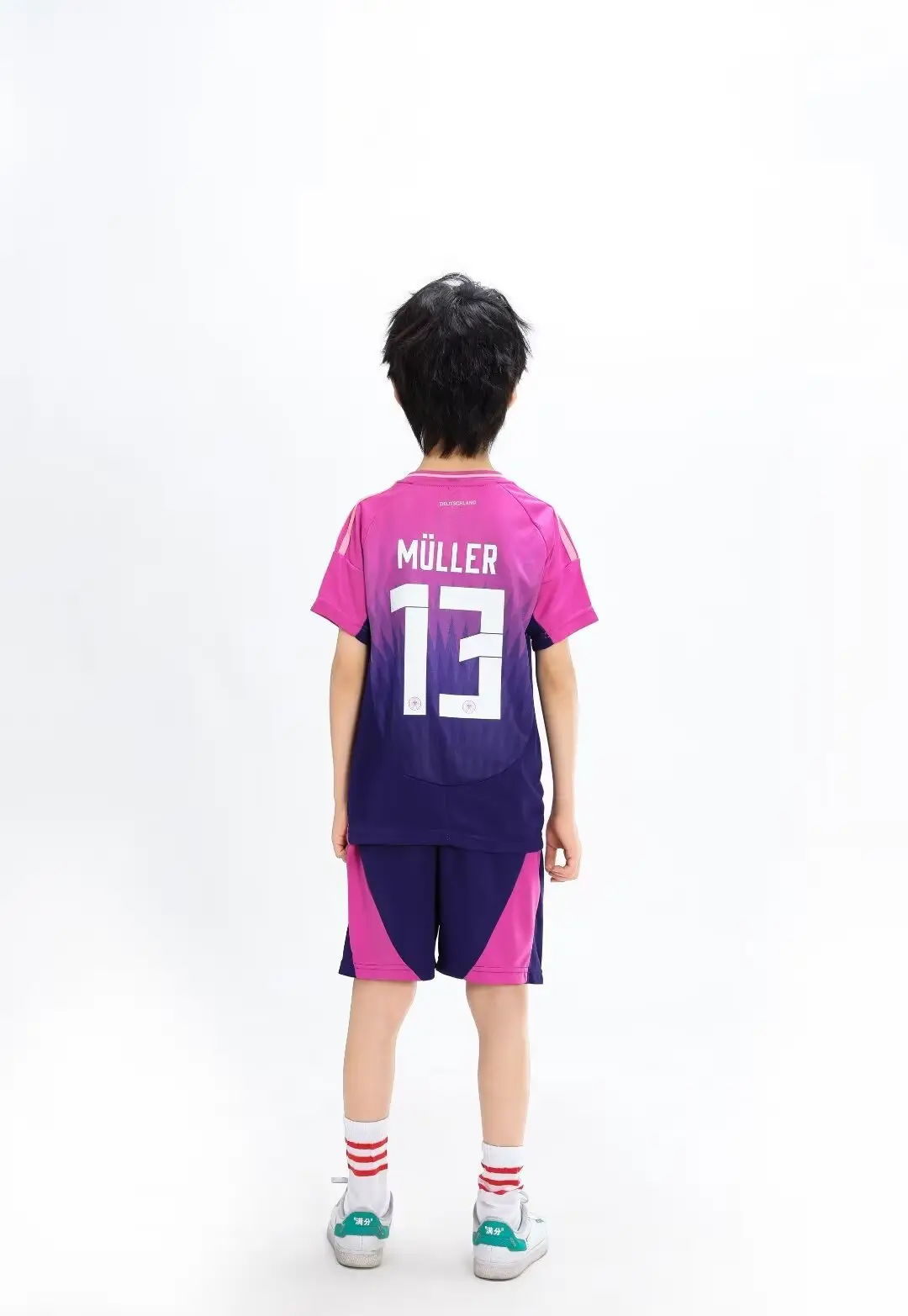 24-25 Germany away football uniform No. 13 children's jersey size 14-30 yards — feature 15