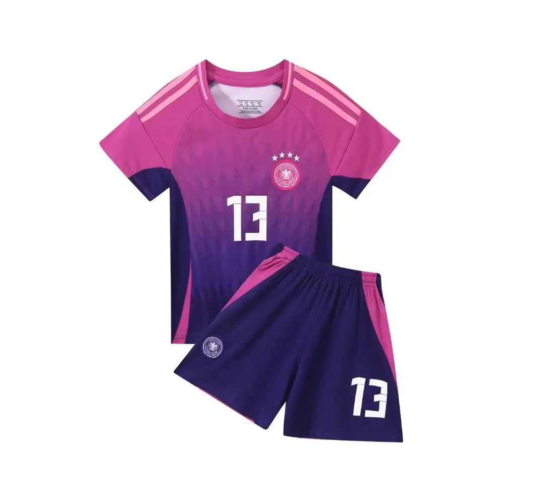 24-25 Germany away football uniform No. 13 children's jersey size 14-30 yards — feature 2