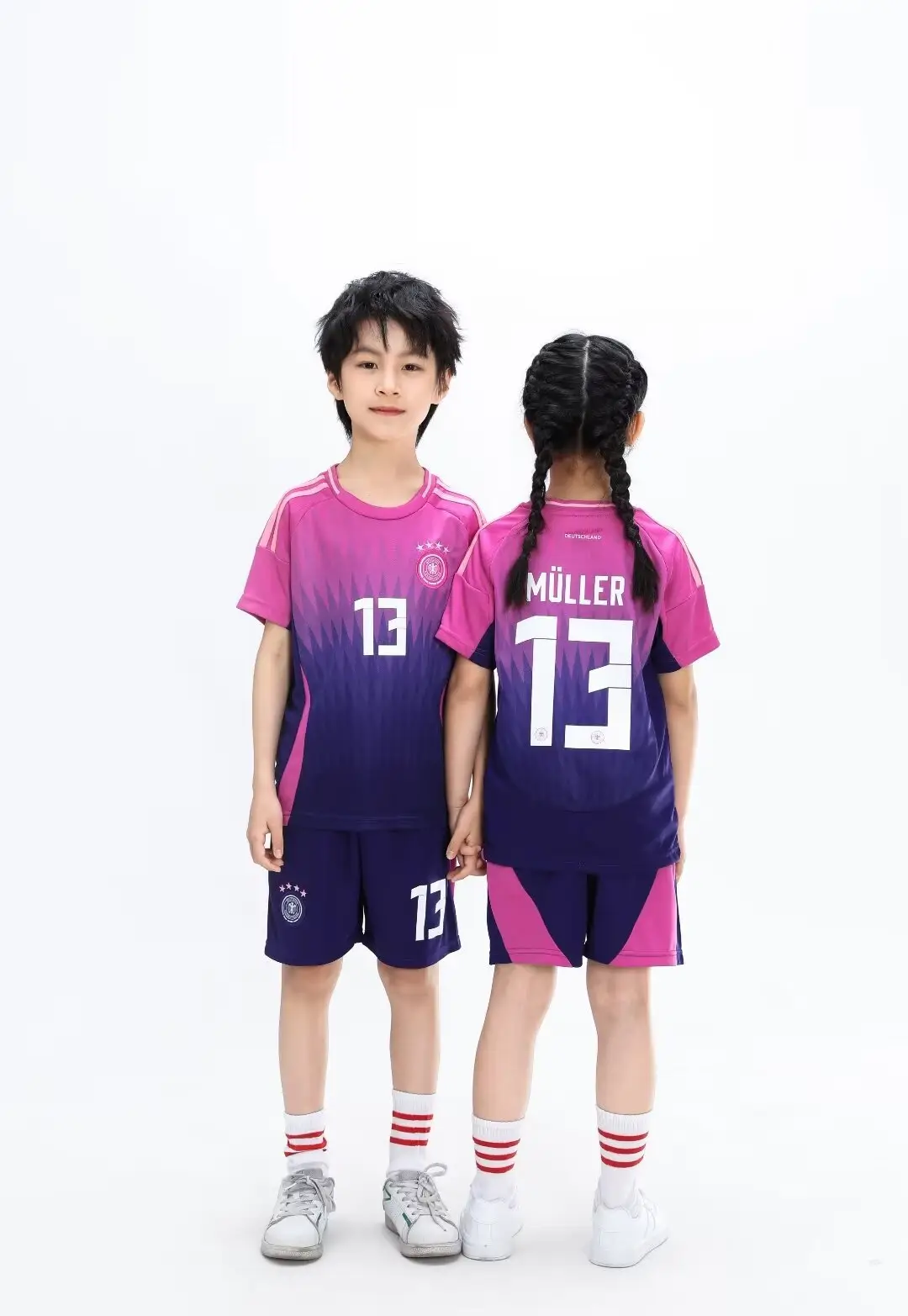 24-25 Germany away football uniform No. 13 children's jersey size 14-30 yards — feature 7