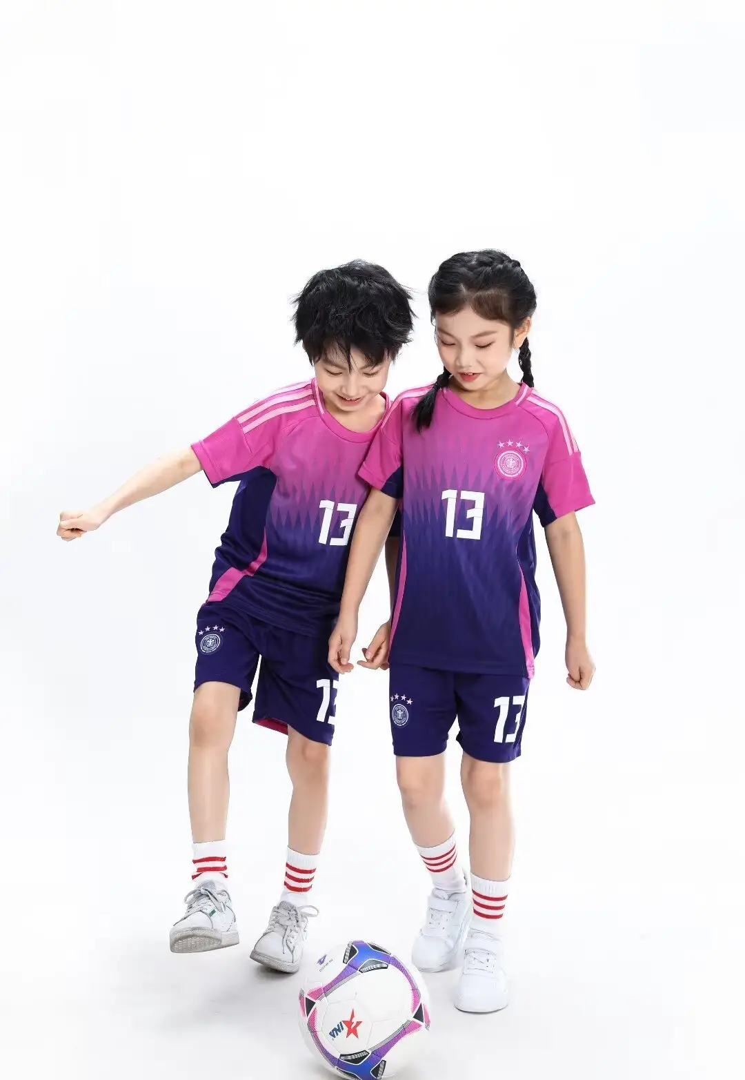 24-25 Germany away football uniform No. 13 children's jersey size 14-30 yards — feature 9