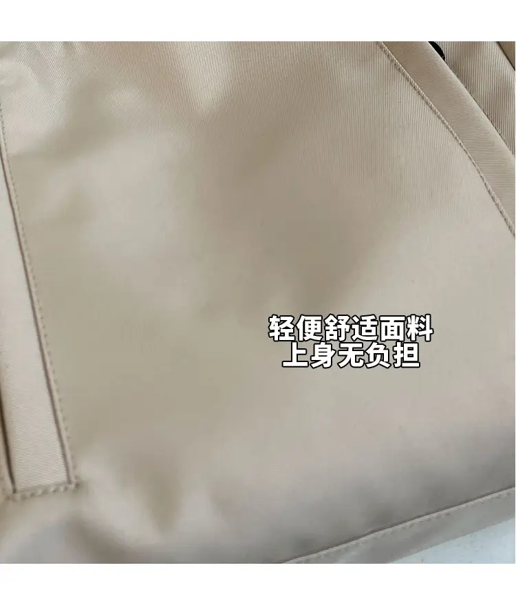 Women's Large Capacity Grey Nylon Tote Bag — feature 5