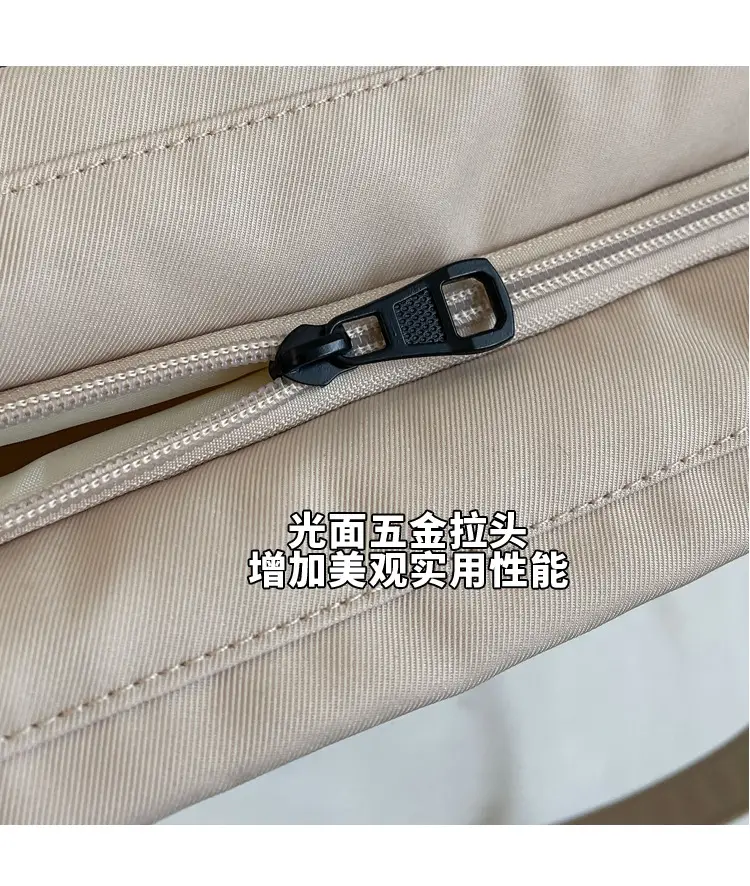 Women's Large Capacity Grey Nylon Tote Bag — feature 6
