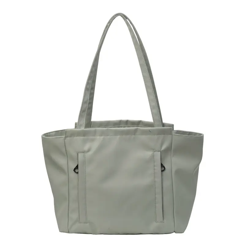Women's Large Capacity Grey Nylon Tote Bag - Image 2