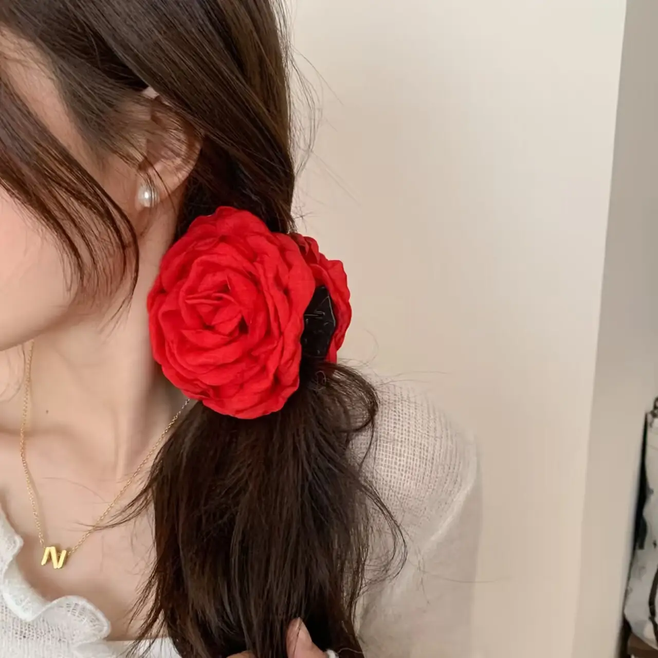 Pink Rose Flower Head Clip for Women 2024 — feature 10