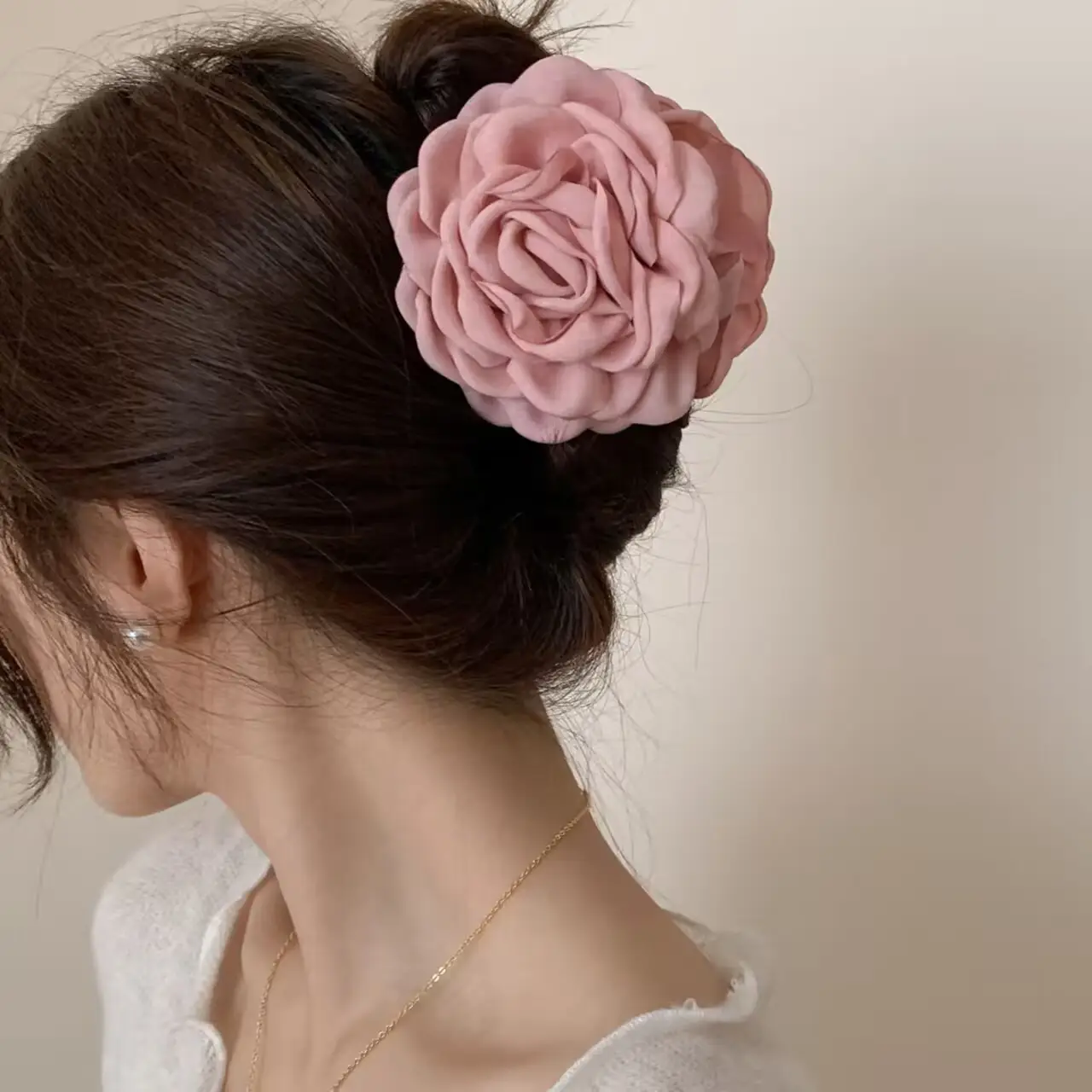 Pink Rose Flower Head Clip for Women 2024 — feature 5