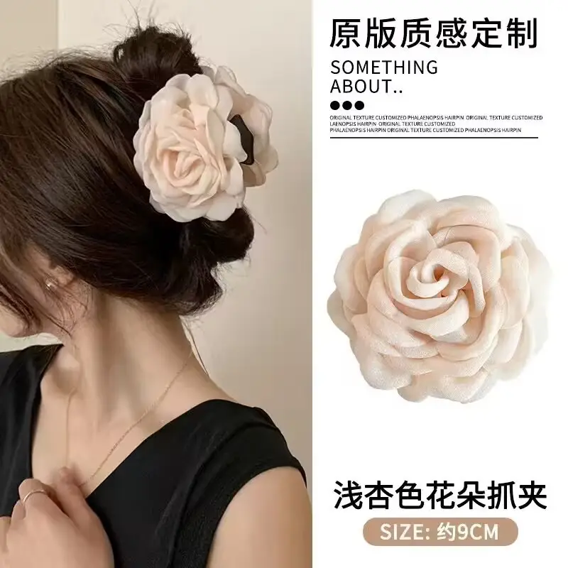Pink Rose Flower Head Clip for Women 2024 — feature 8