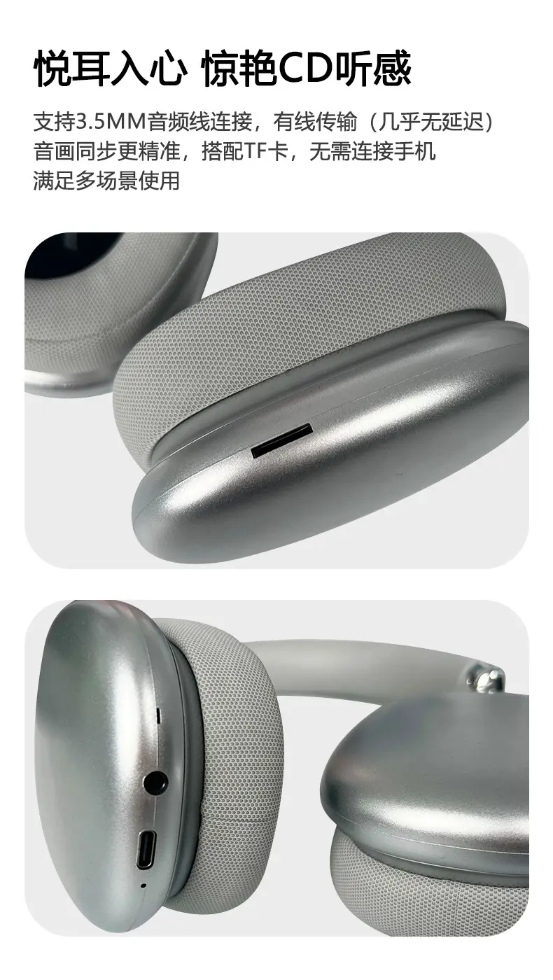 Green Wireless Over-Ear Headphones with Bluetooth & Long Battery — feature 11