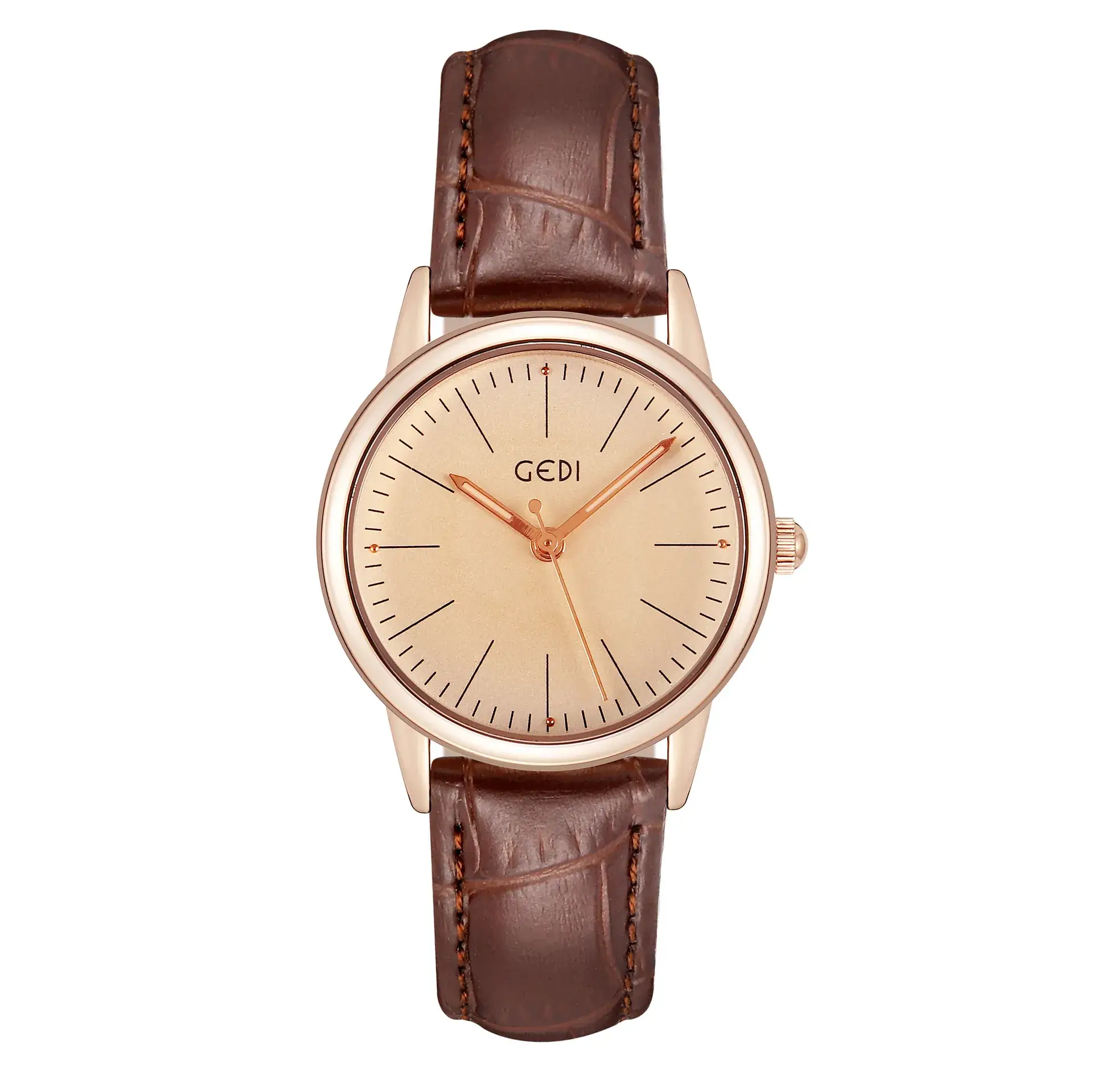 Goldie Women's Quartz Watch Black Leather Band - Image 3