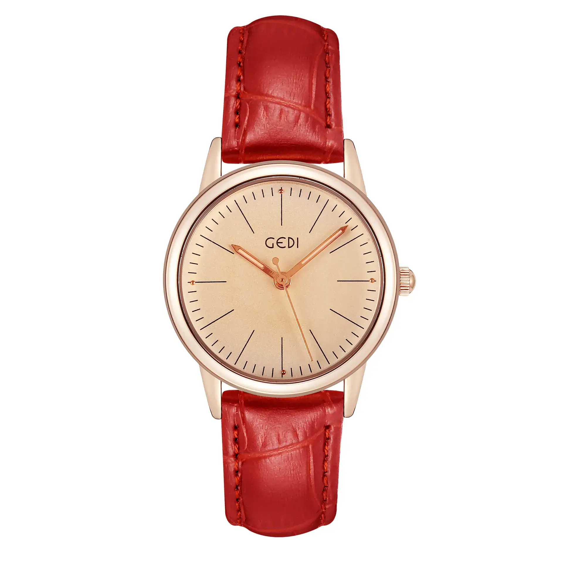 Goldie Women's Quartz Watch Black Leather Band - Image 4
