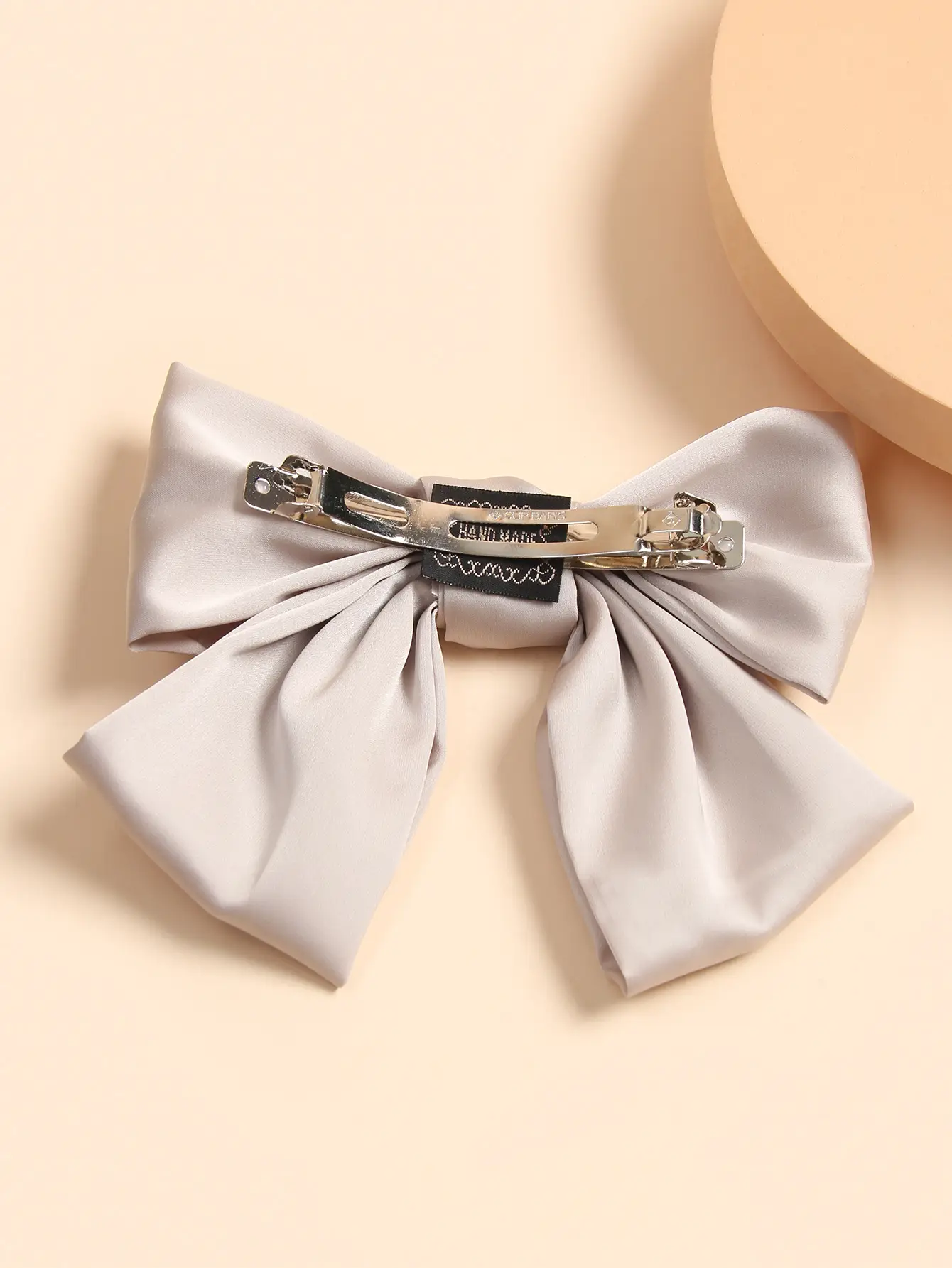 Japanese & Korean New Double-layer Satin Fabric Big Bow Hairpin — feature 6
