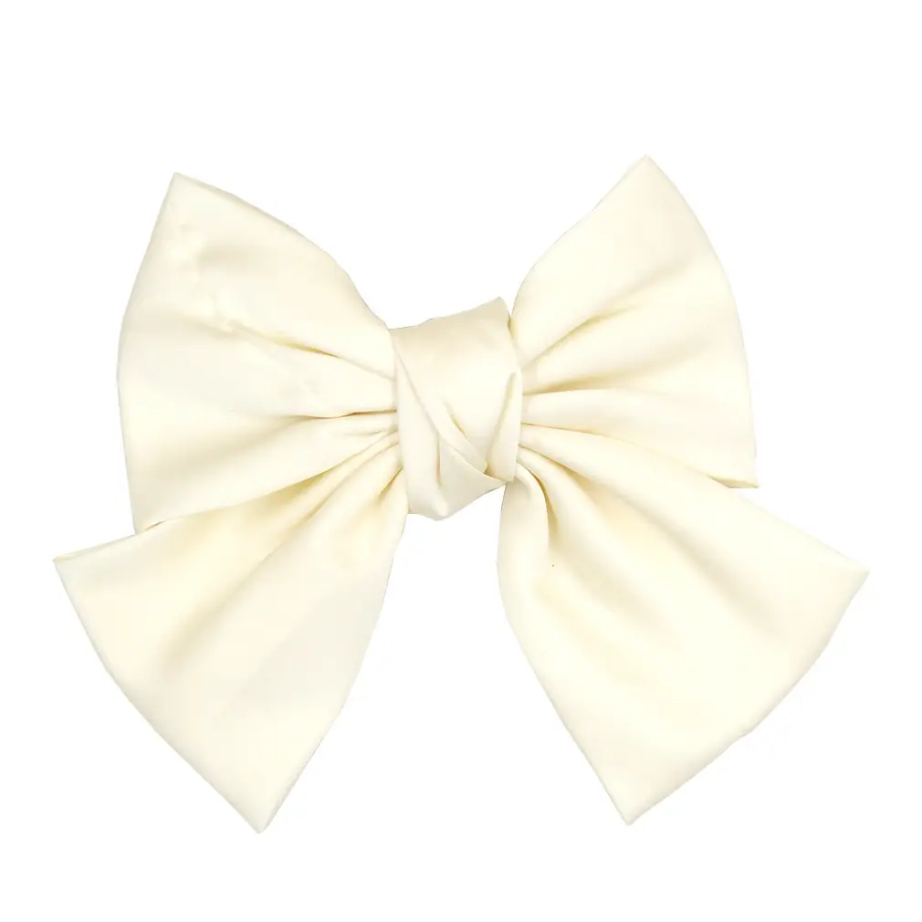Japanese & Korean New Double-layer Satin Fabric Big Bow Hairpin - Image 2