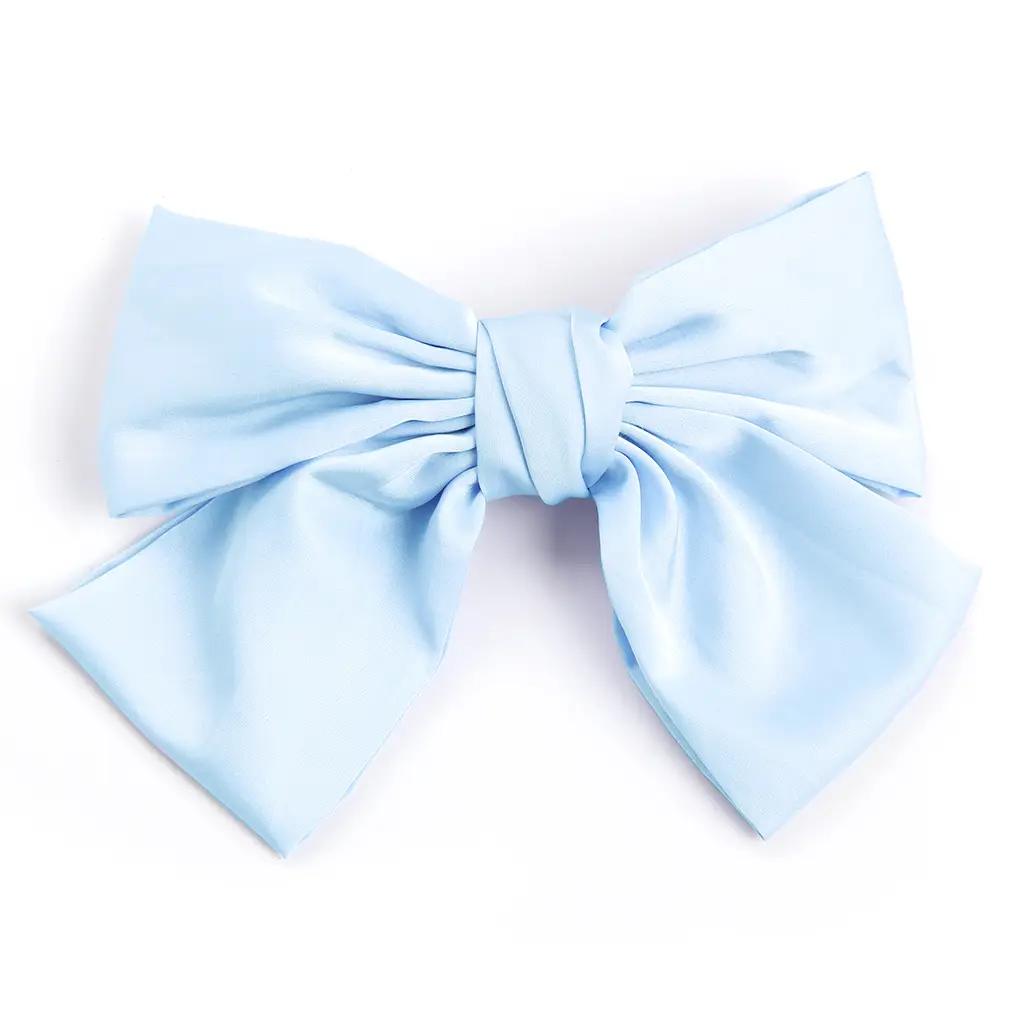Japanese & Korean New Double-layer Satin Fabric Big Bow Hairpin - Image 5