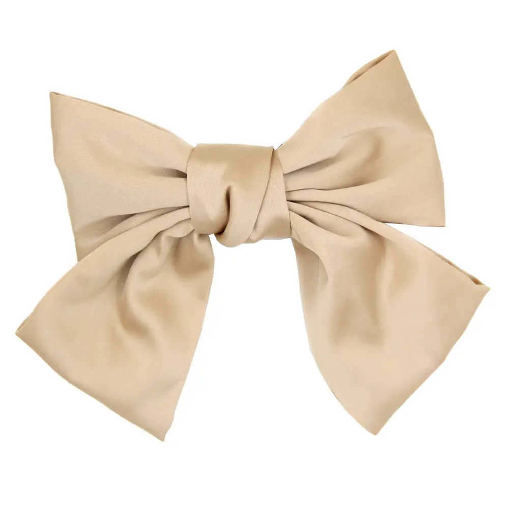 Japanese & Korean New Double-layer Satin Fabric Big Bow Hairpin - Image 7