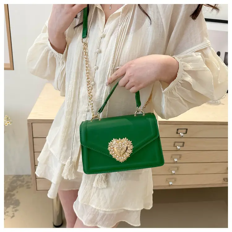 Green Pearl Embellished Women's Crossbody Bag — feature 22