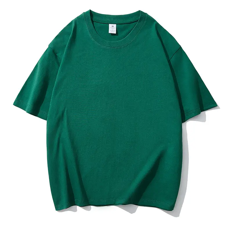Men Heavy Cotton Beige T-Shirt Round Neck