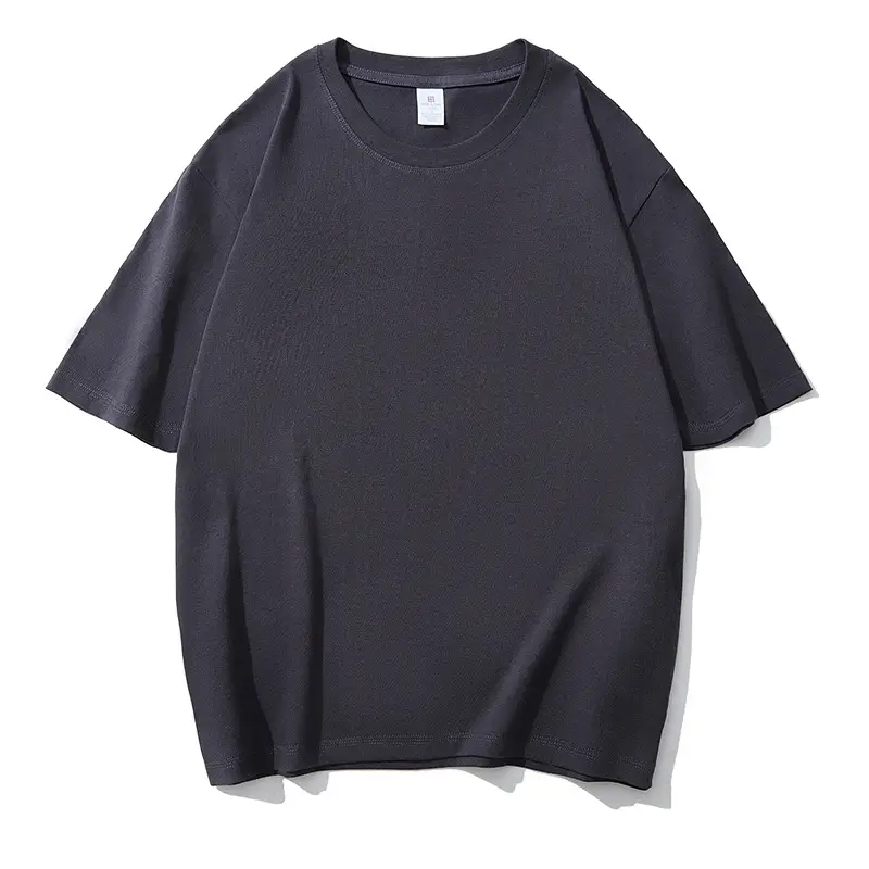 Men Heavy Cotton Beige T-Shirt Round Neck