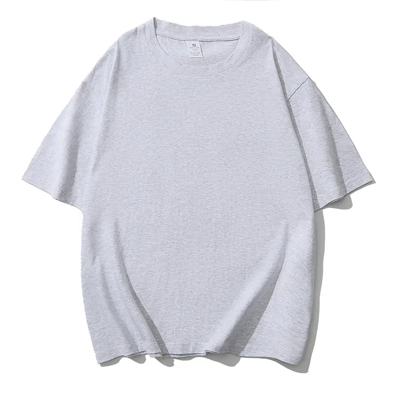 Men Heavy Cotton Beige T-Shirt Round Neck
