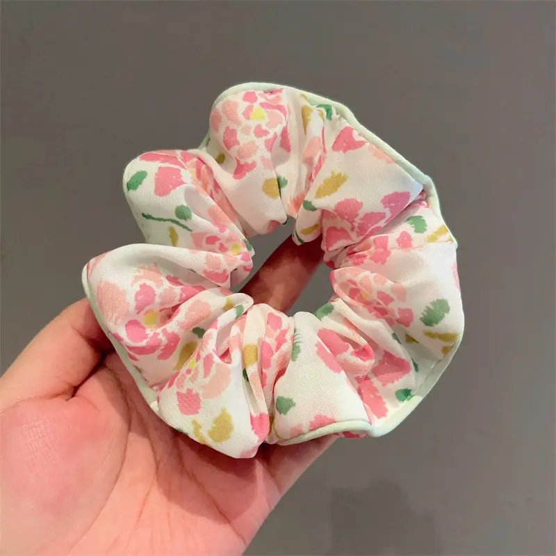 Korean Floral Hair Ring Lace Large Bowel Ring - Image 2
