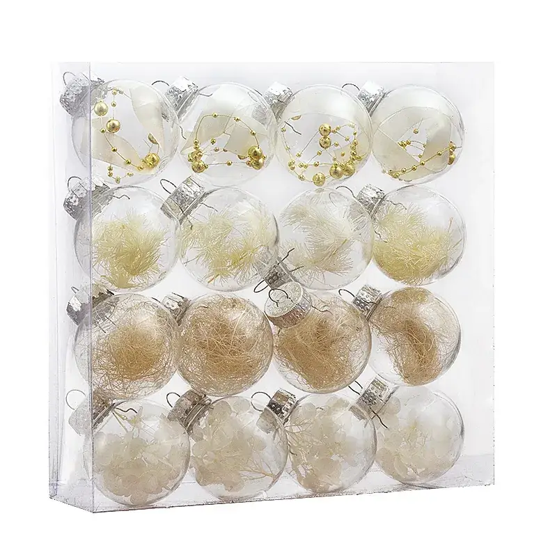 2024 New Christmas Decorative Balls 6cm PVC Painted Red White - Image 10