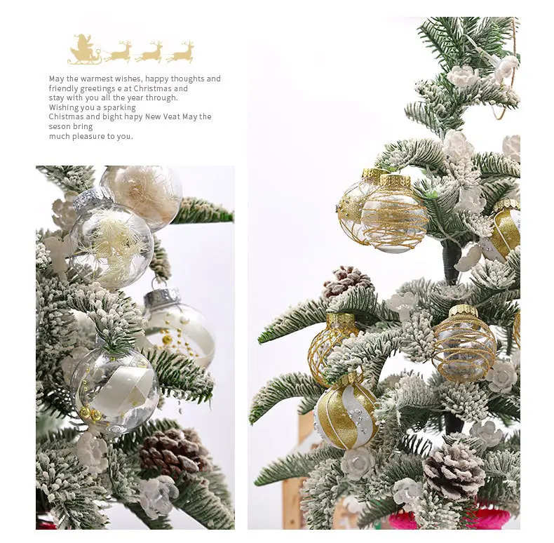 2024 New Christmas Decorative Balls 6cm PVC Painted Red White — feature 5