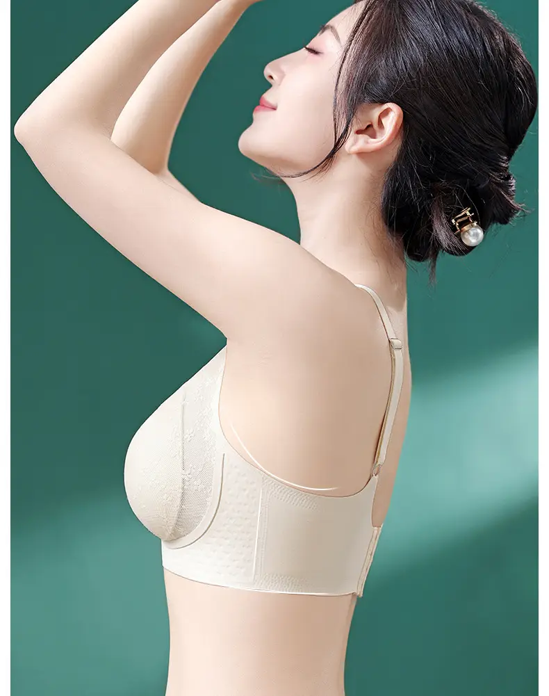 Women's Green Push Up Bra with Back Support — feature 10