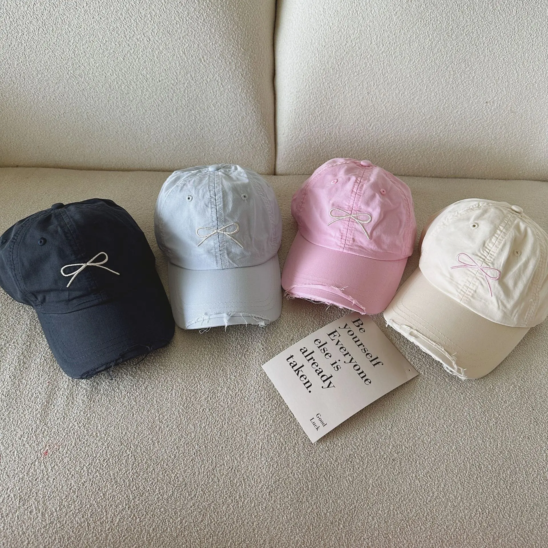 Light Blue Butterfly Cap for Girls 2024 Summer — feature 1
