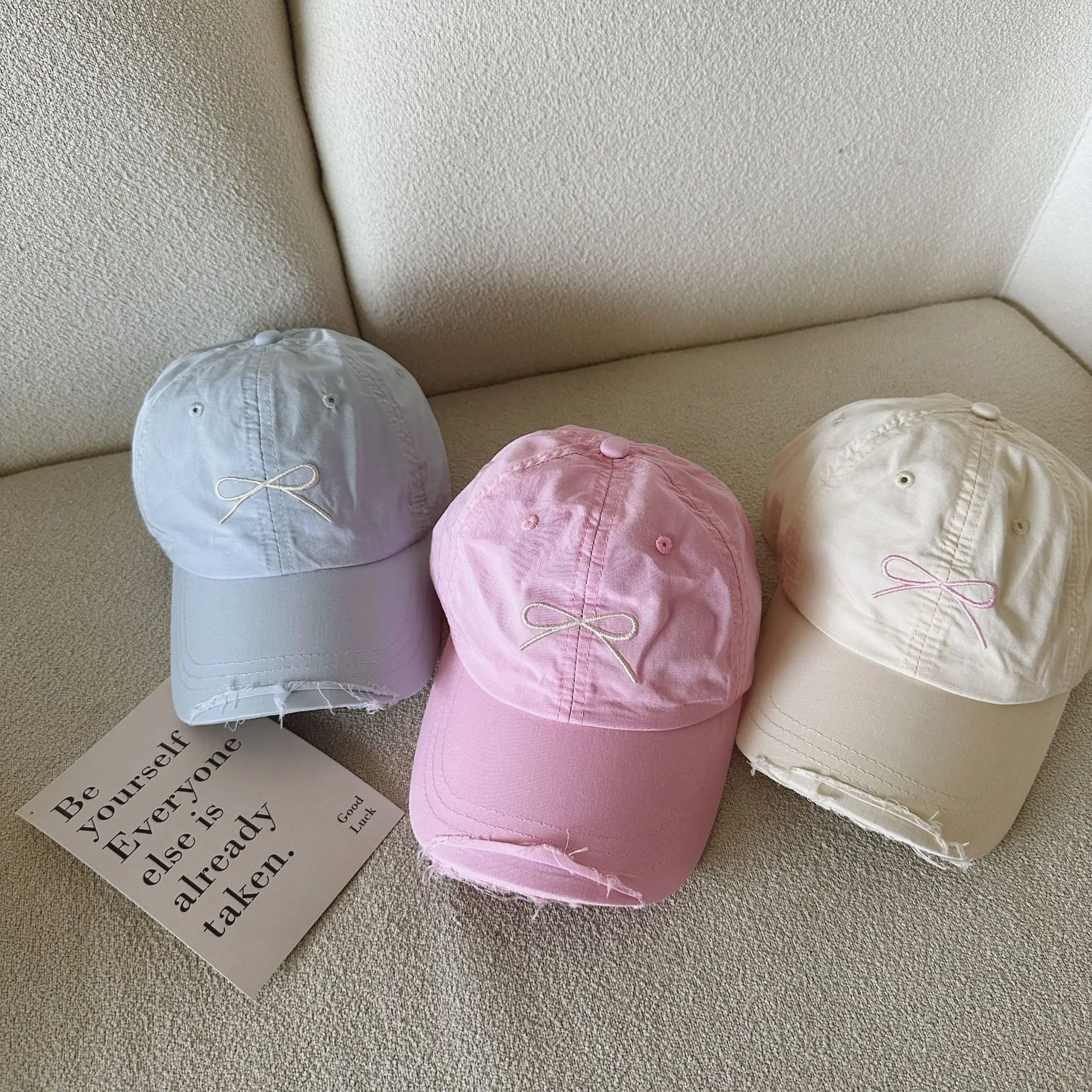 Light Blue Butterfly Cap for Girls 2024 Summer — feature 3