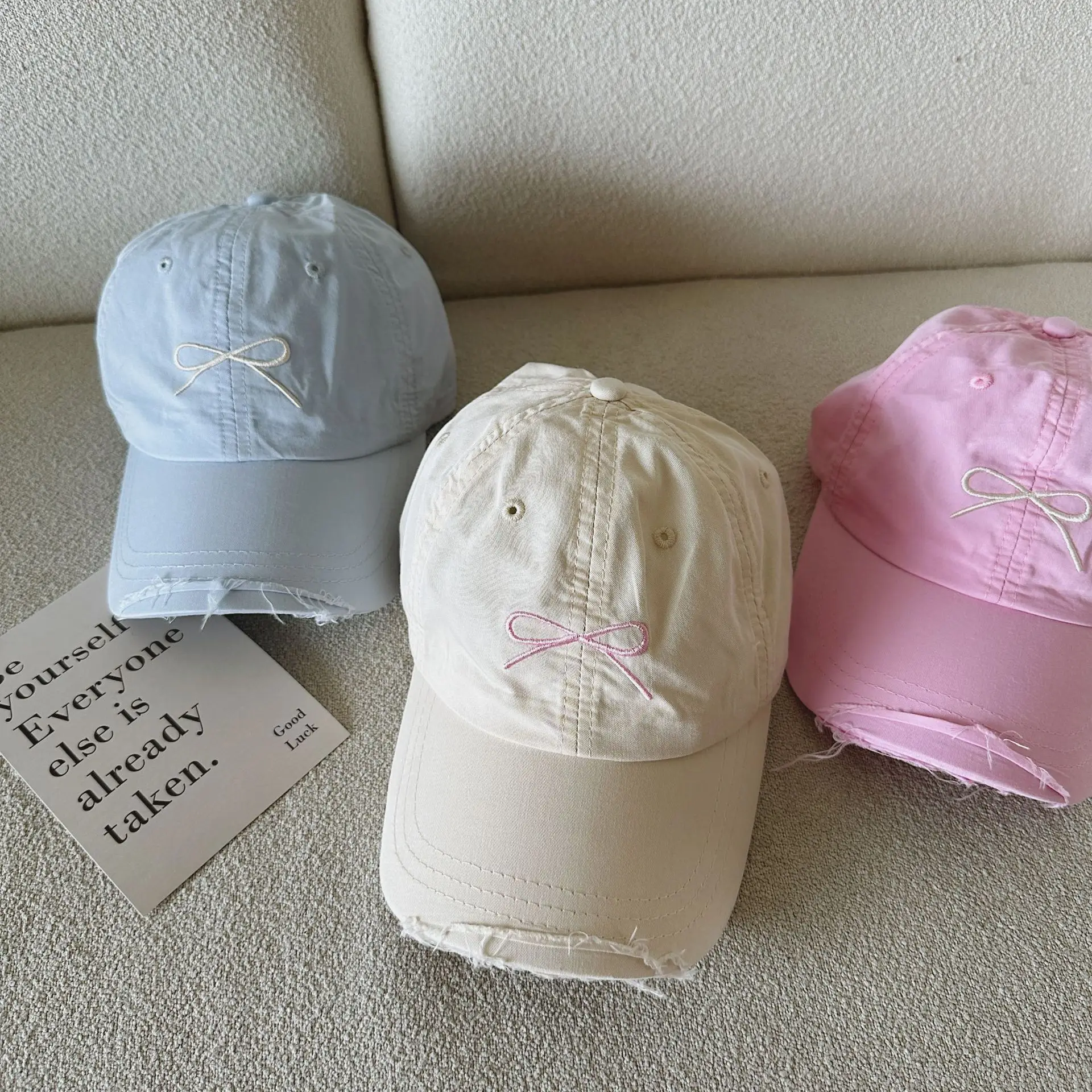 Light Blue Butterfly Cap for Girls 2024 Summer — feature 4
