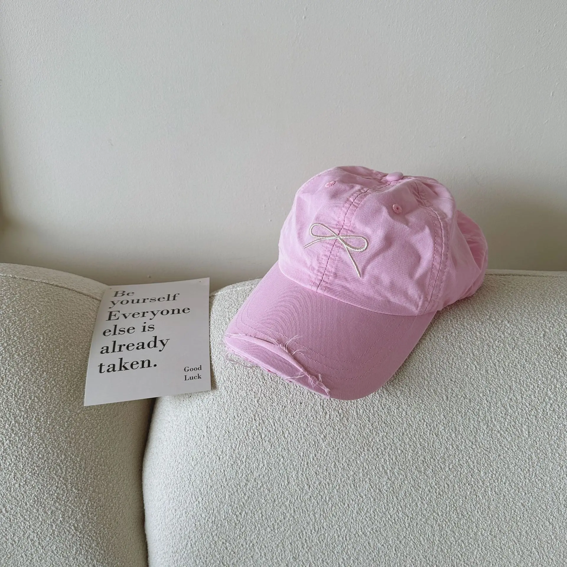 Light Blue Butterfly Cap for Girls 2024 Summer - Image 3