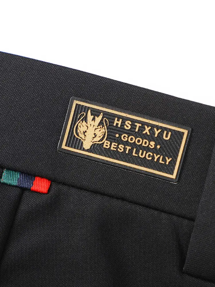 Men Navy Blue Slim Fit Summer Pants Thin - Image 8