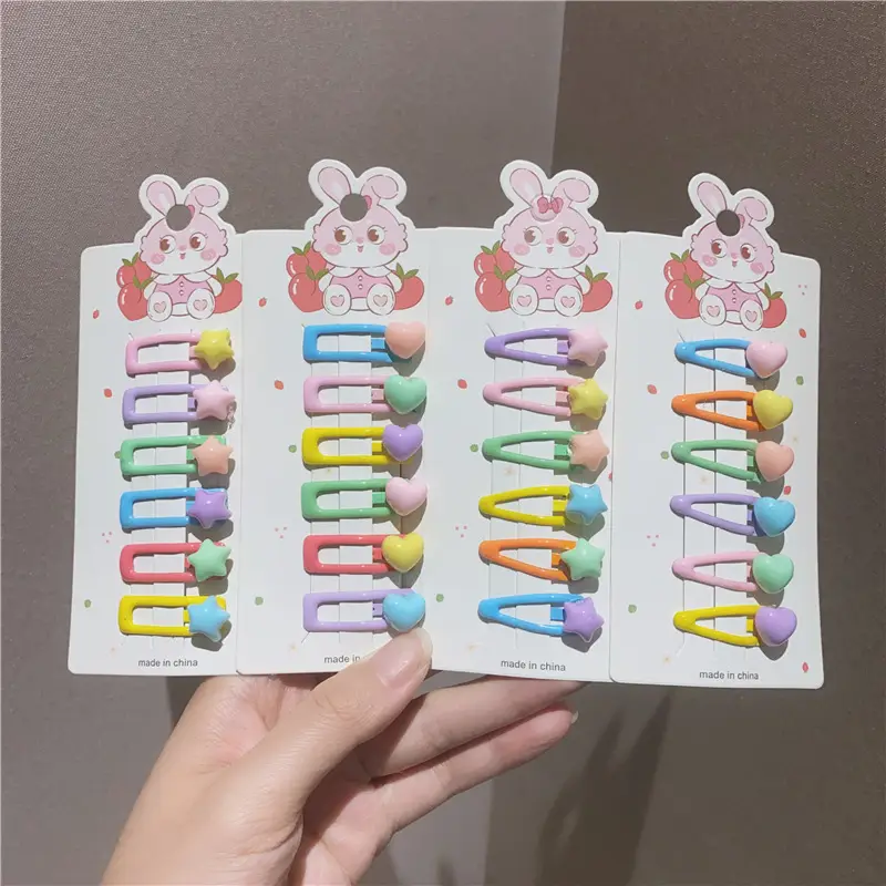 Girls' Rainbow Hair Clips 2024 Non-Damaging Hairpins — feature 2
