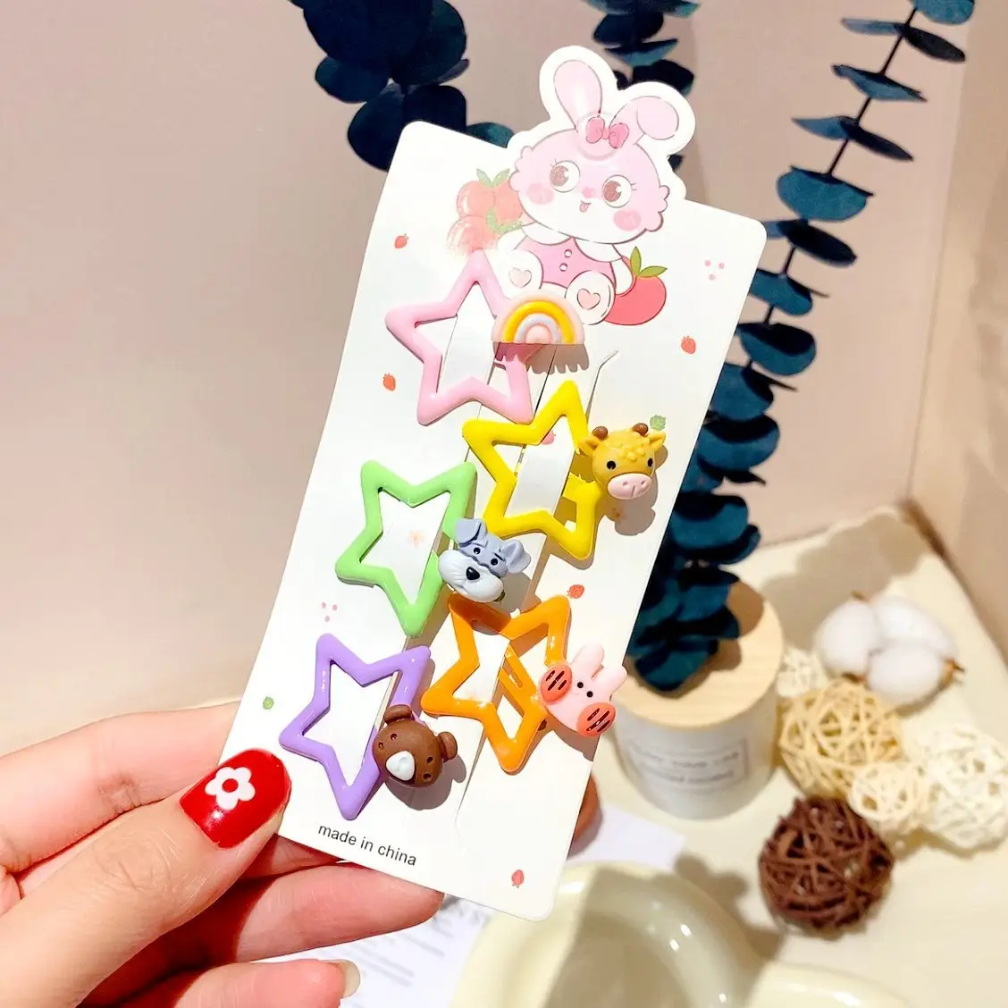 Girls' Rainbow Hair Clips 2024 Non-Damaging Hairpins