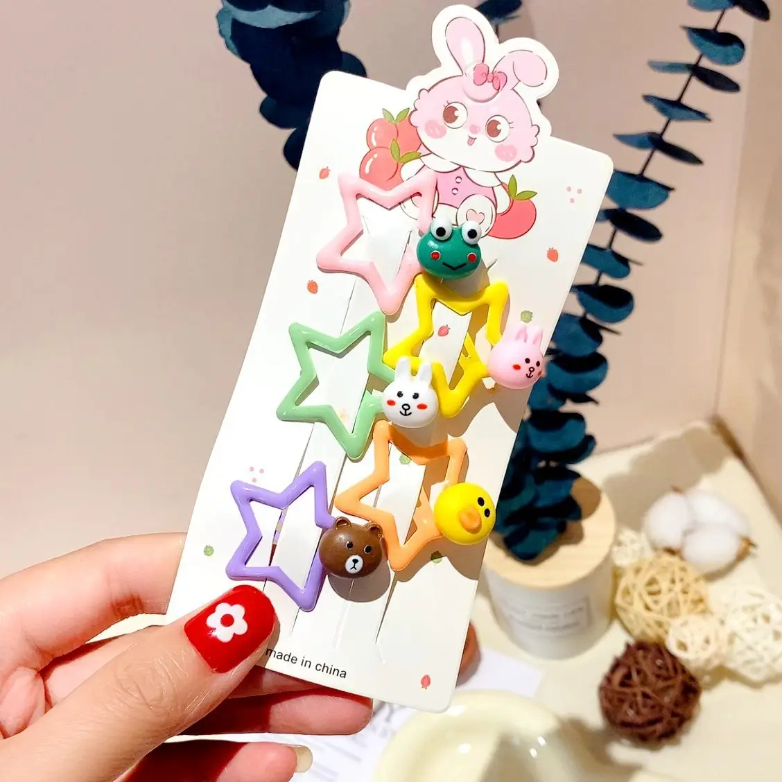 Girls' Rainbow Hair Clips 2024 Non-Damaging Hairpins