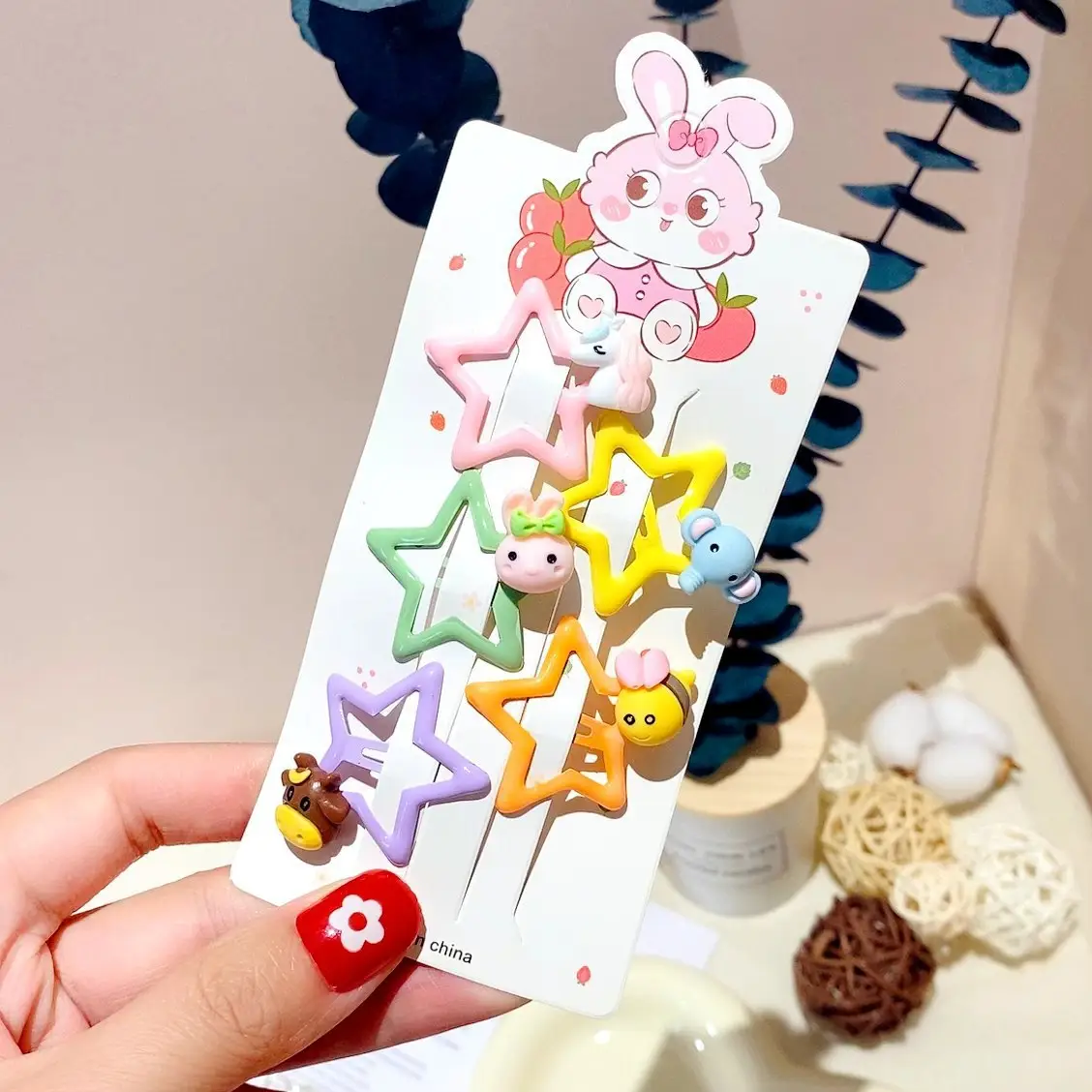 Girls' Rainbow Hair Clips 2024 Non-Damaging Hairpins
