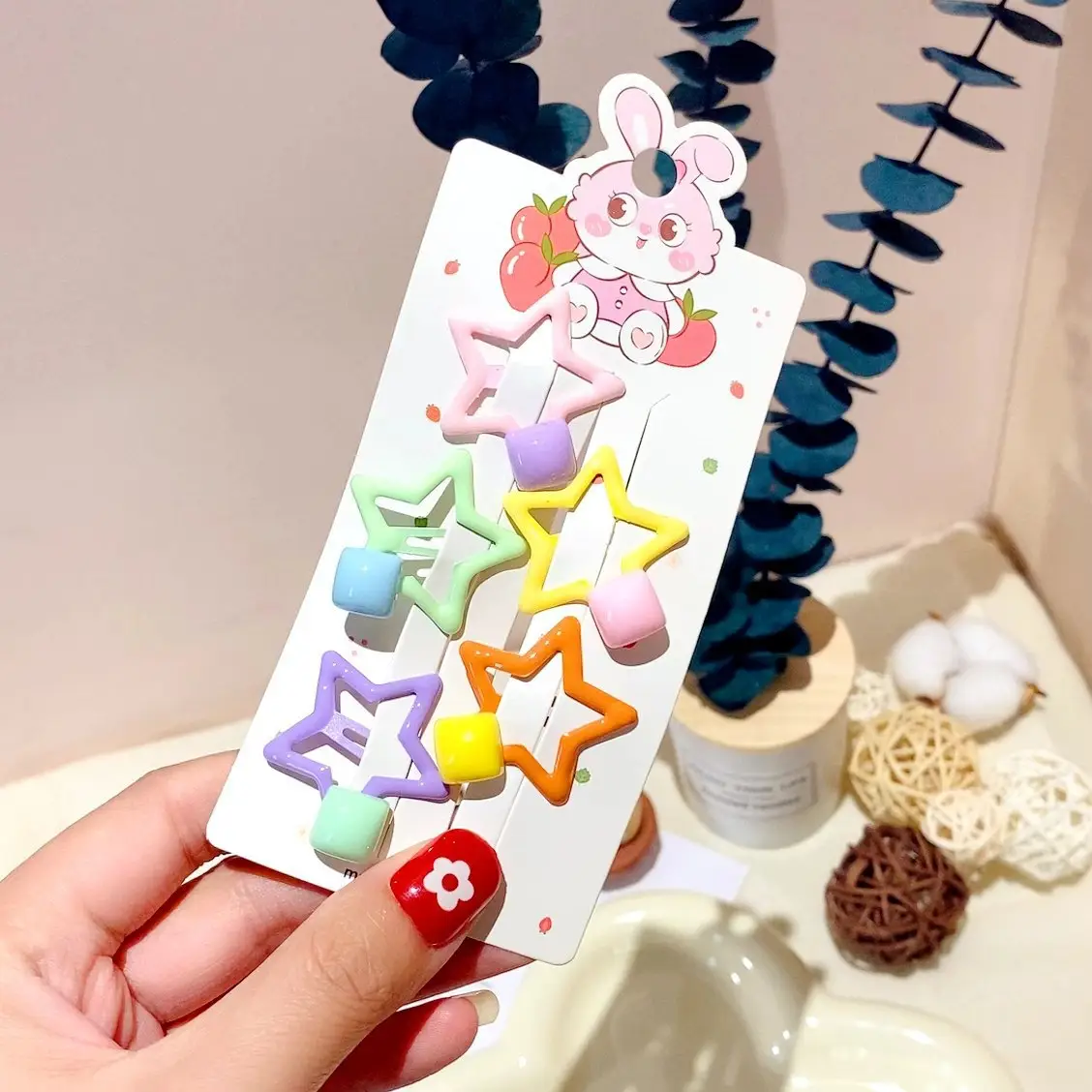 Girls' Rainbow Hair Clips 2024 Non-Damaging Hairpins