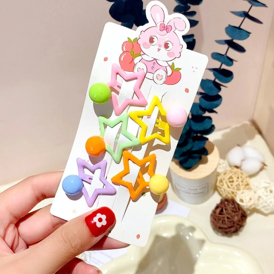 Girls' Rainbow Hair Clips 2024 Non-Damaging Hairpins