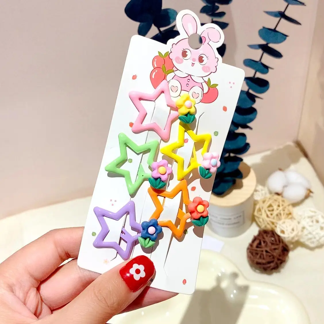 Girls' Rainbow Hair Clips 2024 Non-Damaging Hairpins