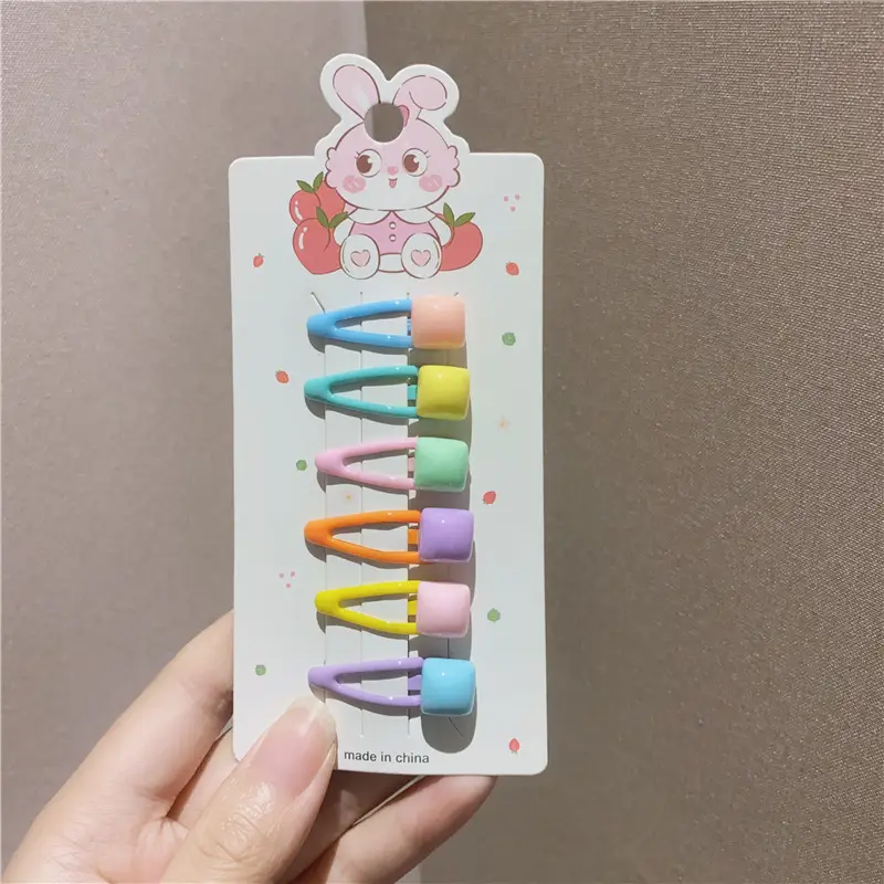 Girls' Rainbow Hair Clips 2024 Non-Damaging Hairpins
