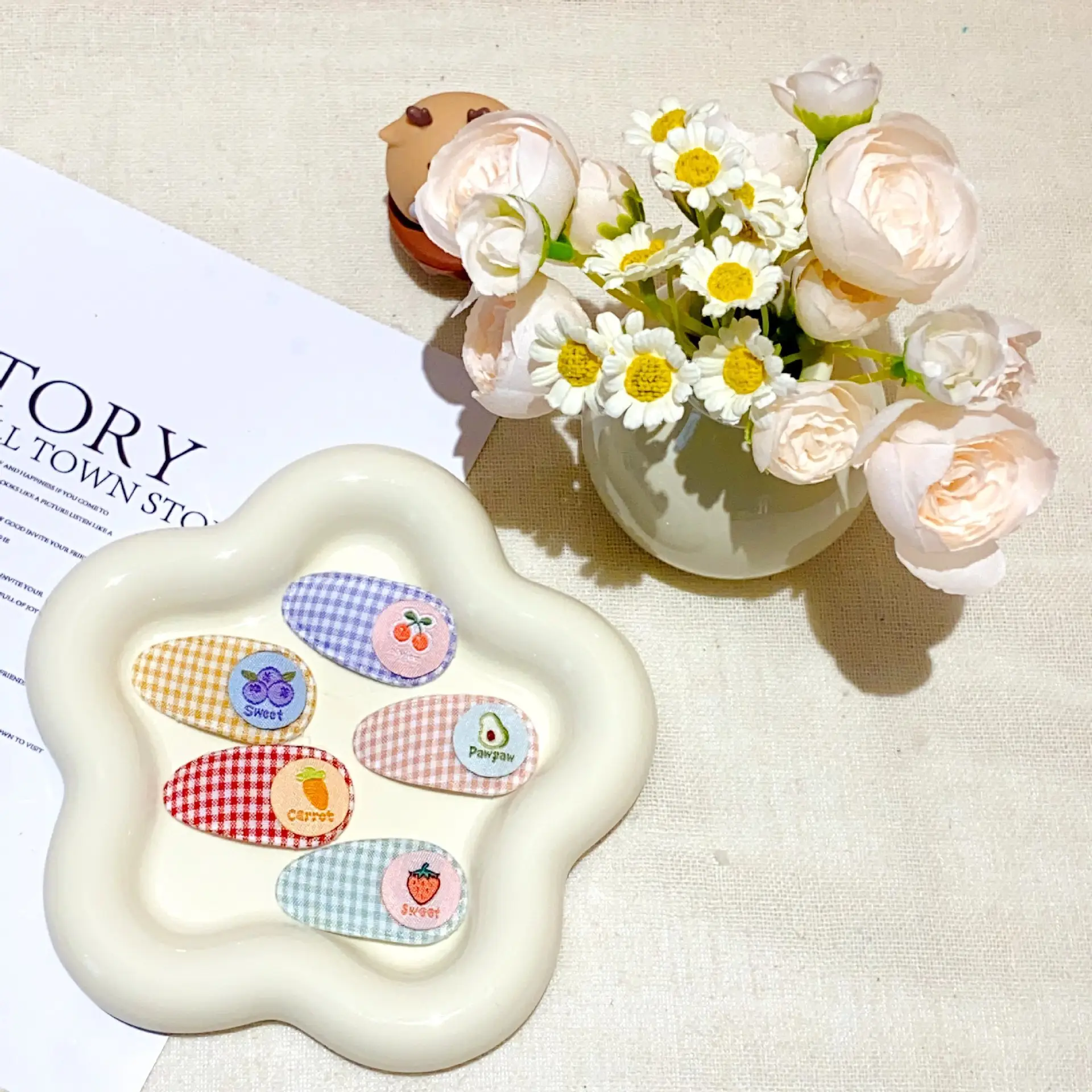 Girls' Rainbow Hair Clips 2024 Non-Damaging Hairpins