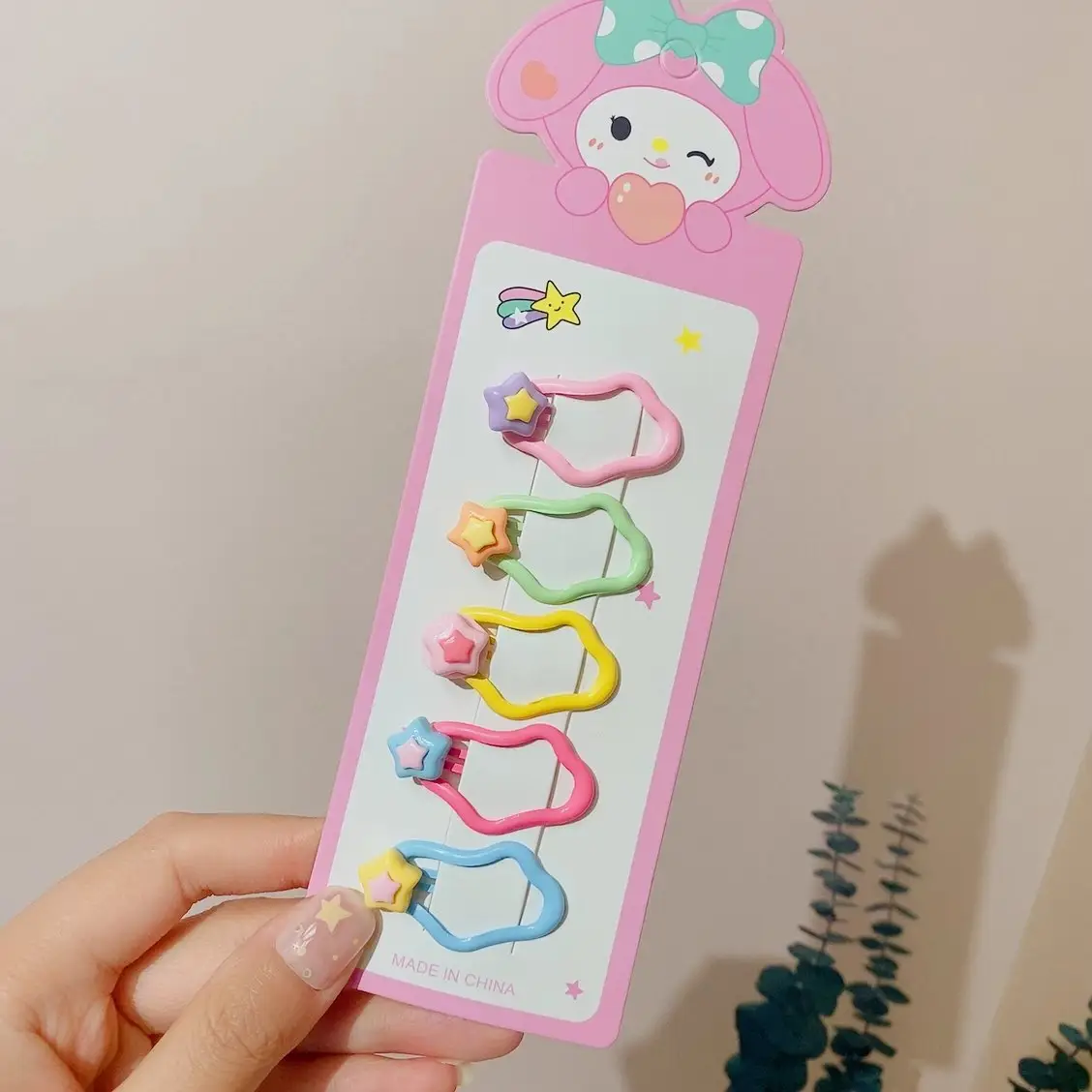 Girls' Rainbow Hair Clips 2024 Non-Damaging Hairpins