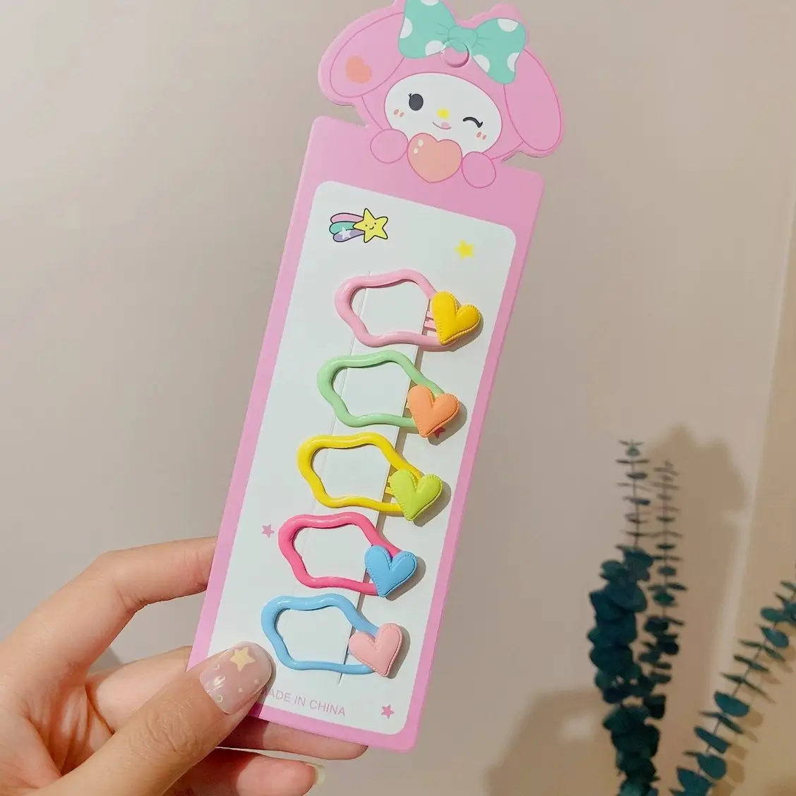 Girls' Rainbow Hair Clips 2024 Non-Damaging Hairpins