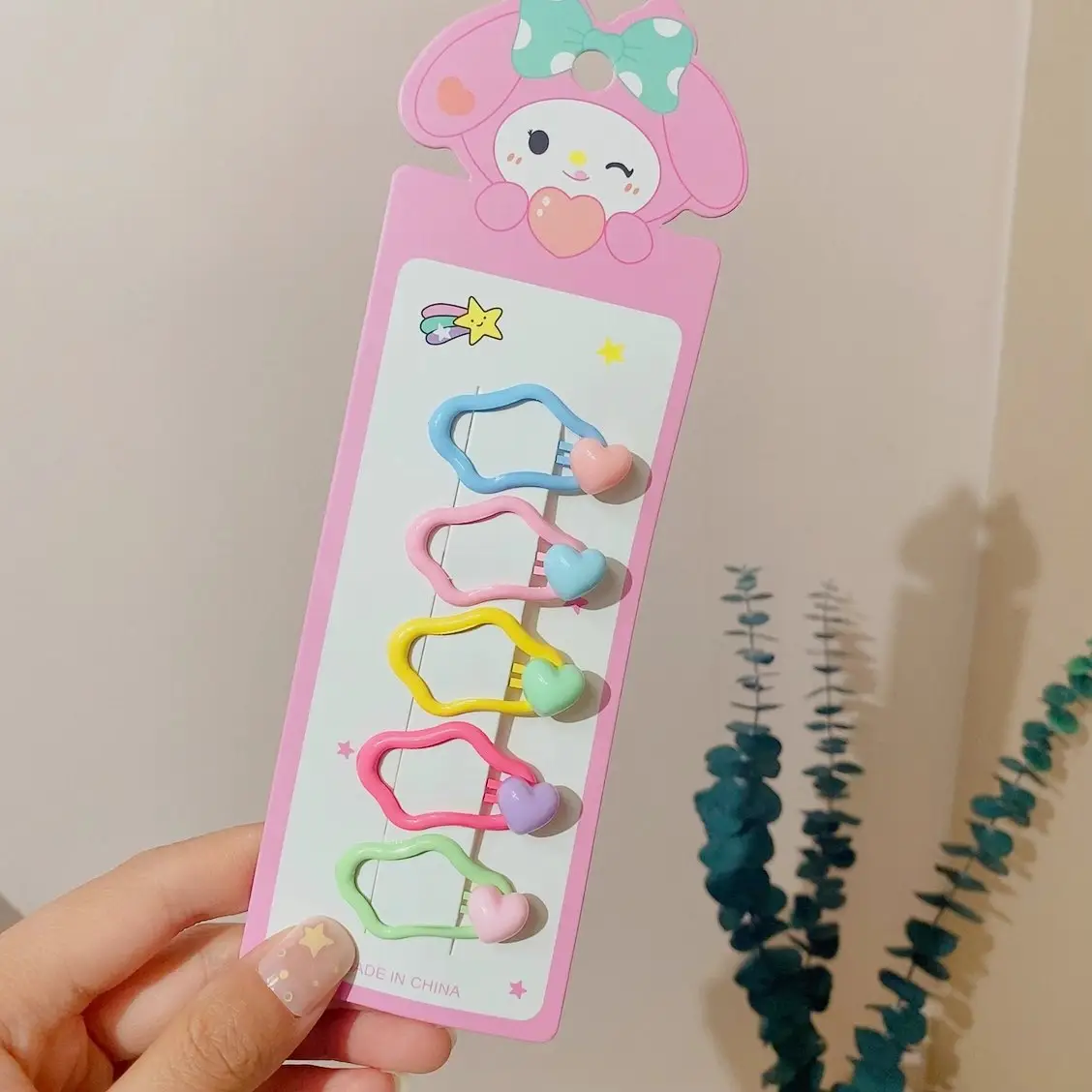 Girls' Rainbow Hair Clips 2024 Non-Damaging Hairpins