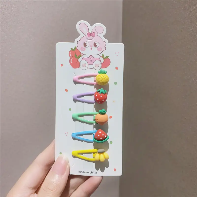 Girls' Rainbow Hair Clips 2024 Non-Damaging Hairpins