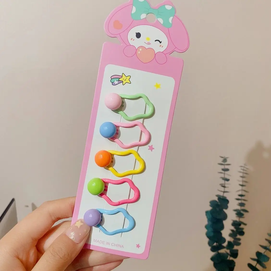 Girls' Rainbow Hair Clips 2024 Non-Damaging Hairpins