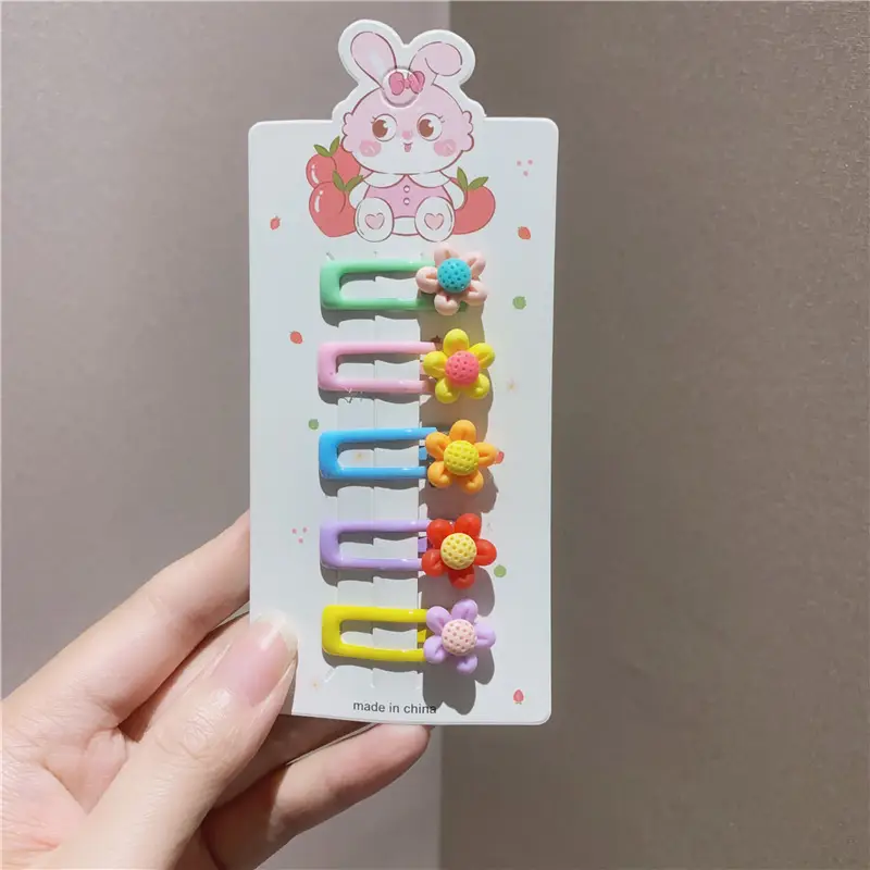 Girls' Rainbow Hair Clips 2024 Non-Damaging Hairpins