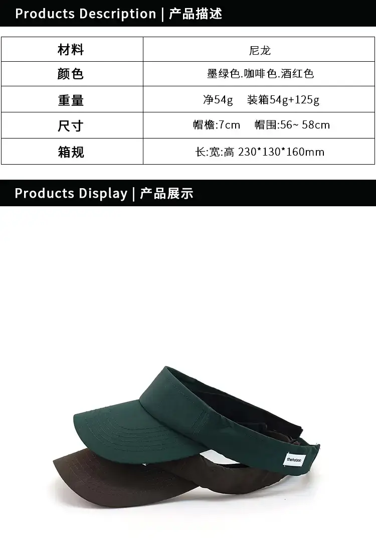 Green Duck Tongue Sun Hat for Women Men — feature 2