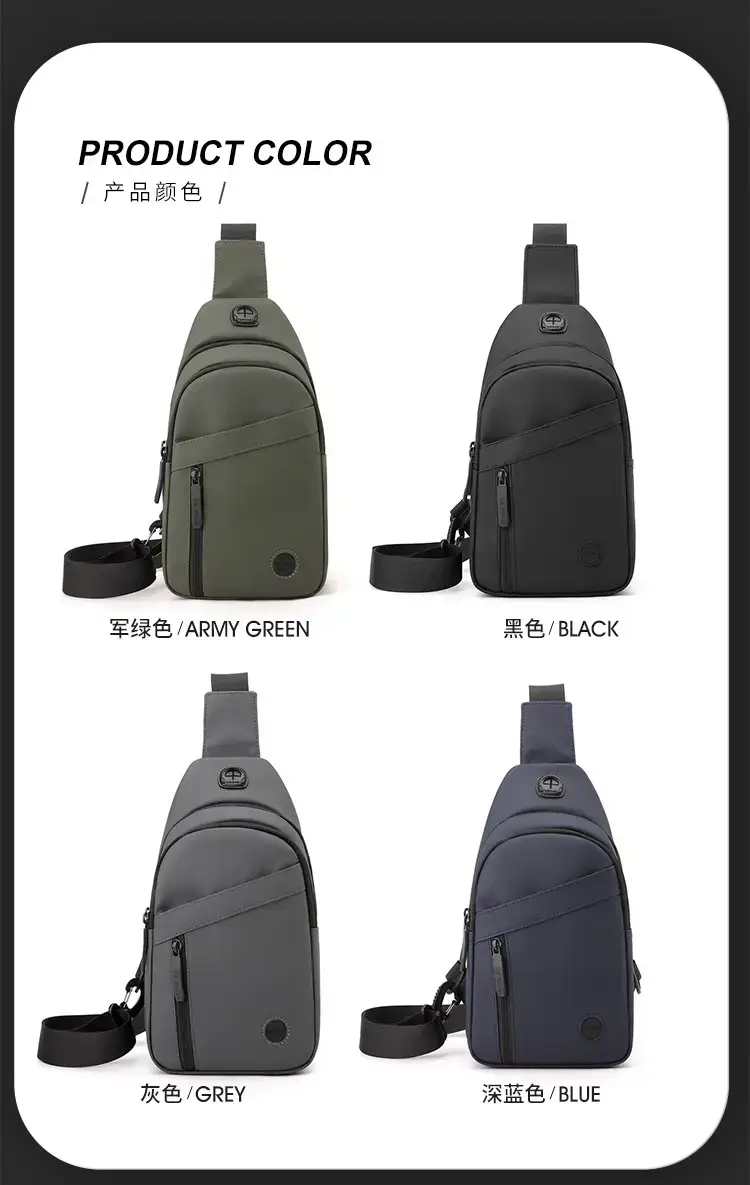 Men's Crossbody Bag Black Casual Shoulder Crossbody — feature 14