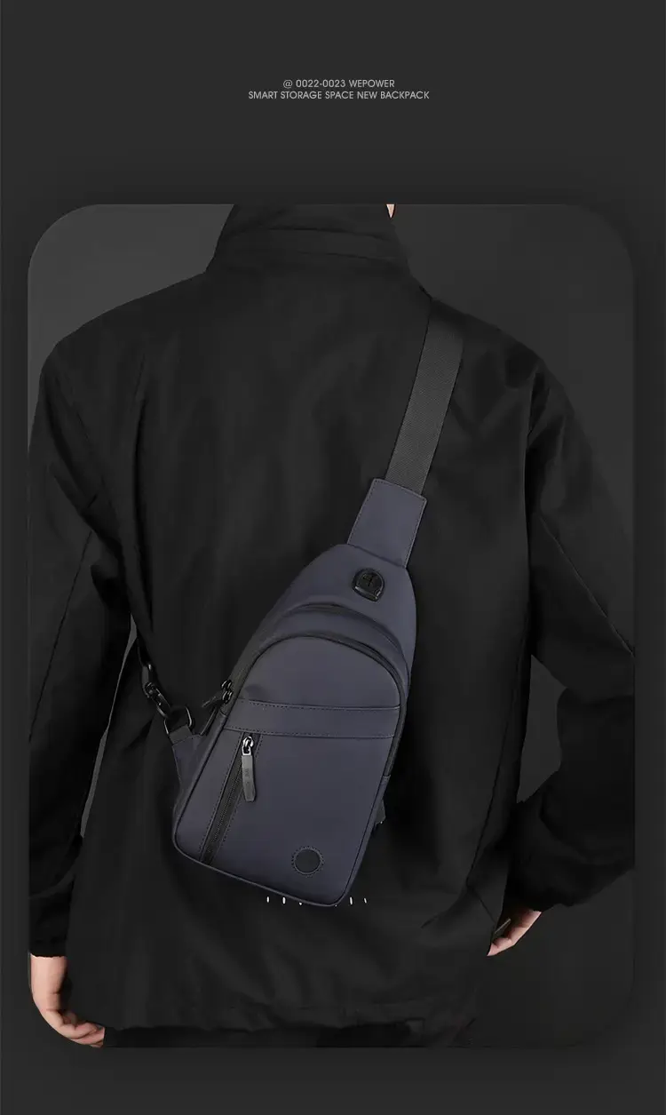 Men's Crossbody Bag Black Casual Shoulder Crossbody — feature 17